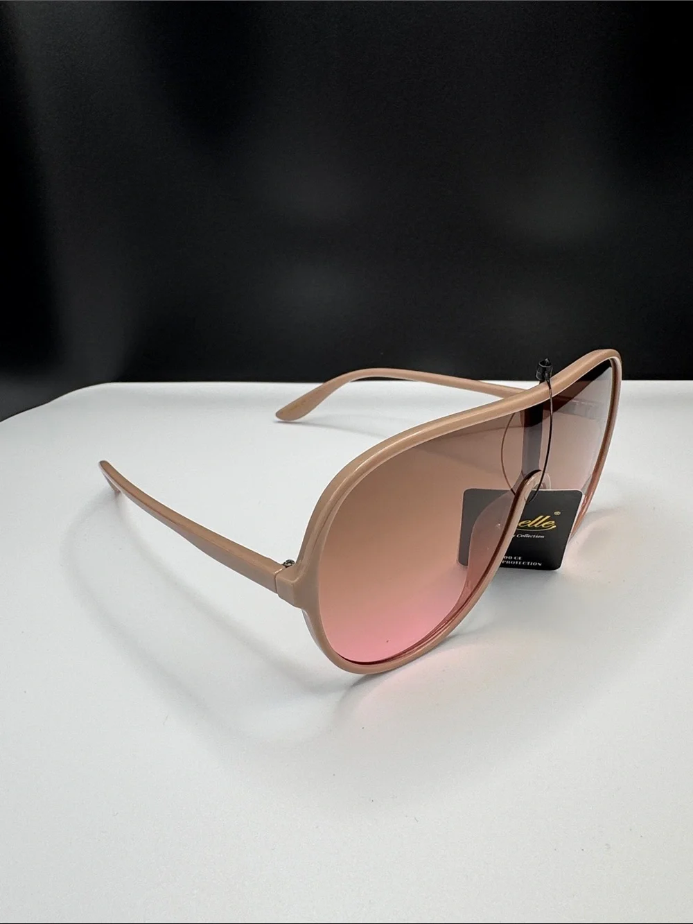 Pink Gradient Shield Sunglasses (8-0) UV 400